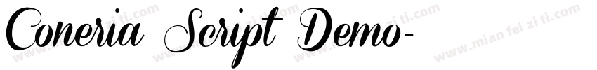 Coneria Script Demo字体转换